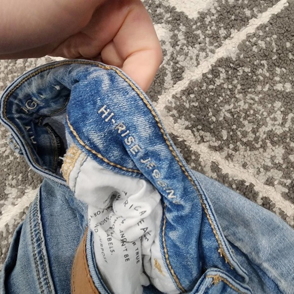 American eagle light wash next level stretch women's size 2 hi rise jeggings - Picture 7 of 9